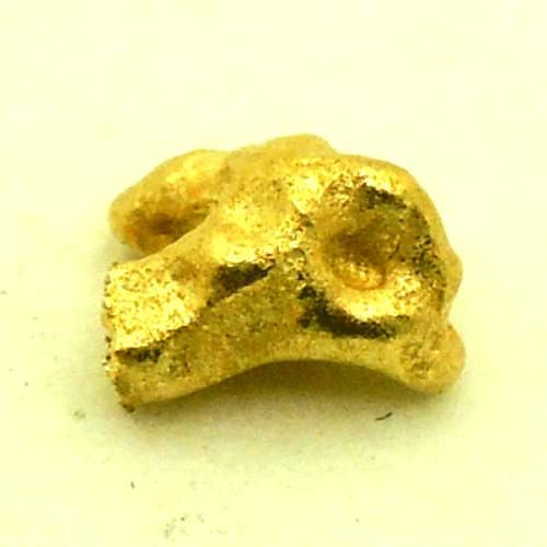 Bild von 0,530 Gramm  NATÜRLICHER MINI GOLD NUGGET GOLDNUGGET mit Echtheitszertifikat
