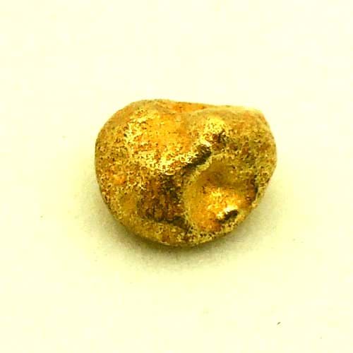 Bild von 0,690 Gramm  NATÜRLICHER MINI GOLD NUGGET GOLDNUGGET mit Echtheitszertifikat