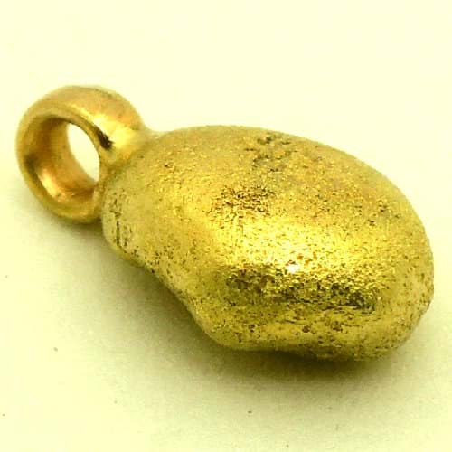 Bild von 5,850 Gramm  NATÜRLICHER TRAUMHAFTER RIESIGER GOLD NUGGET - ANHÄNGER MIT ÖSE 18 KARAT (GOLD 750) mit Echtheitszertifikat