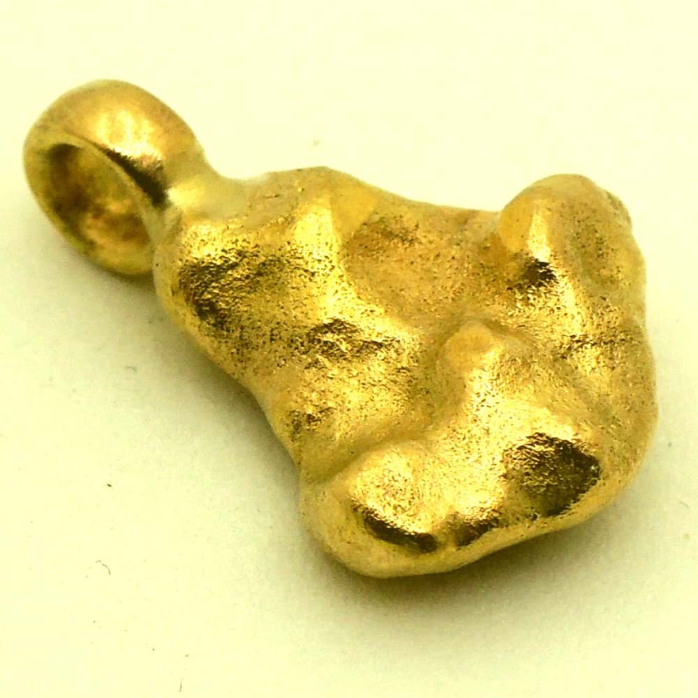 Bild von 6,220 Gramm  NATÜRLICHER TRAUMHAFTER RIESIGER GOLD NUGGET - ANHÄNGER MIT ÖSE 18 KARAT (GOLD 750) mit Echtheitszertifikat