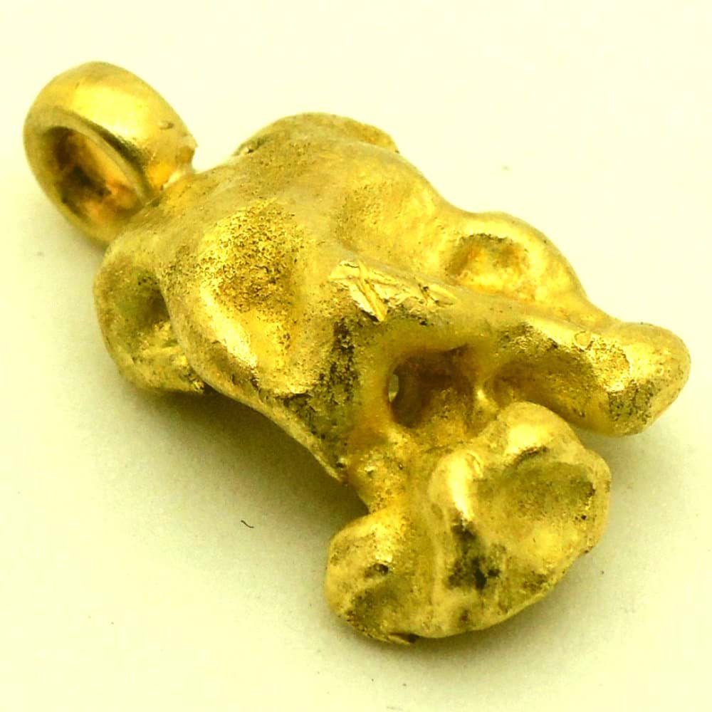 Bild von 8,060 Gramm  NATÜRLICHER TRAUMHAFTER RIESIGER GOLD NUGGET - ANHÄNGER MIT ÖSE 18 KARAT (GOLD 750) mit Echtheitszertifikat