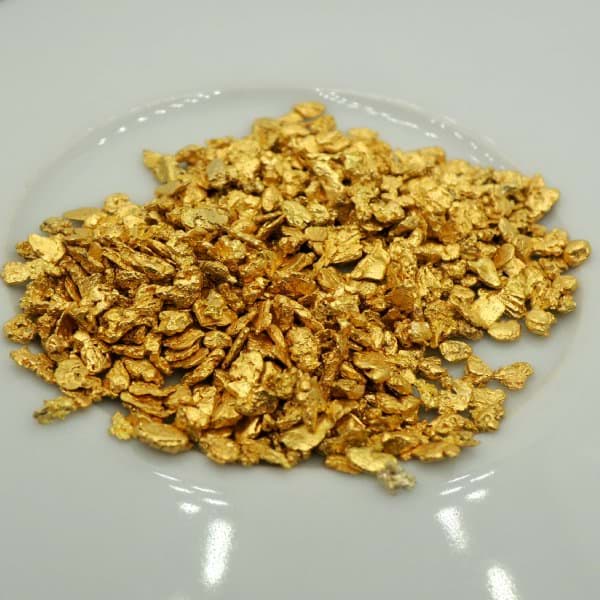 NATÜRLICHE MINI GOLD FLOCKEN / NUGGETS / GOLD NUGGETS  min. 0,500 Gramm  # 10 mesh, Yukon - Alaska