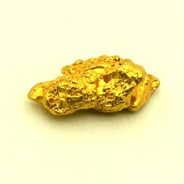 0,490 Gramm  NATÜRLICHER MINI GOLD NUGGET GOLDNUGGET mit Echtheitszertifikat