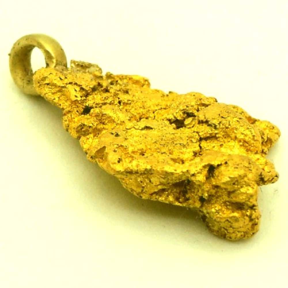 Bild von 6,670 Gramm  NATÜRLICHER TRAUMHAFTER RIESIGER GOLD NUGGET - ANHÄNGER MIT ÖSE 18 KARAT (GOLD 750) mit Echtheitszertifikat