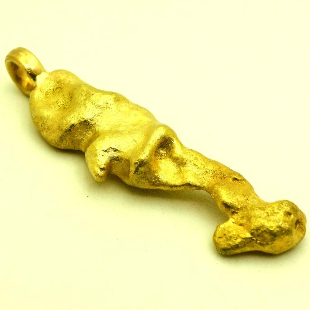 Bild von 25,040 Gramm  NATÜRLICHER TRAUMHAFTER MEGA GOLD NUGGET - ANHÄNGER MIT ÖSE 18 KARAT (GOLD 750) mit Echtheitszertifikat