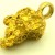 2,860 Gramm NATÜRLICHER TRAUMHAFTER GROSSER GOLD NUGGET - ANHÄNGER MIT ÖSE 18 KARAT (GOLD 750) mit Echtheitszertifikat