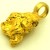 2,710 Gramm NATÜRLICHER TRAUMHAFTER GROSSER GOLD NUGGET - ANHÄNGER MIT ÖSE 18 KARAT (GOLD 750) mit Echtheitszertifikat