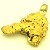 3,320 Gramm NATRLICHER TRAUMHAFTER GROSSER GOLD NUGGET - ANHNGER MIT SE 18 KARAT (GOLD 750) mit Echtheitszertifikat