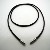 Leder-Halsband glatt 3,00 mm / 50 cm / antikbraun mit Edelstahl Tunnel-Drehverschluss