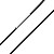 Leder-Halsband glatt 1,50 mm / 50 cm / schwarz mit Edelstahl Tunnel-Drehverschluss